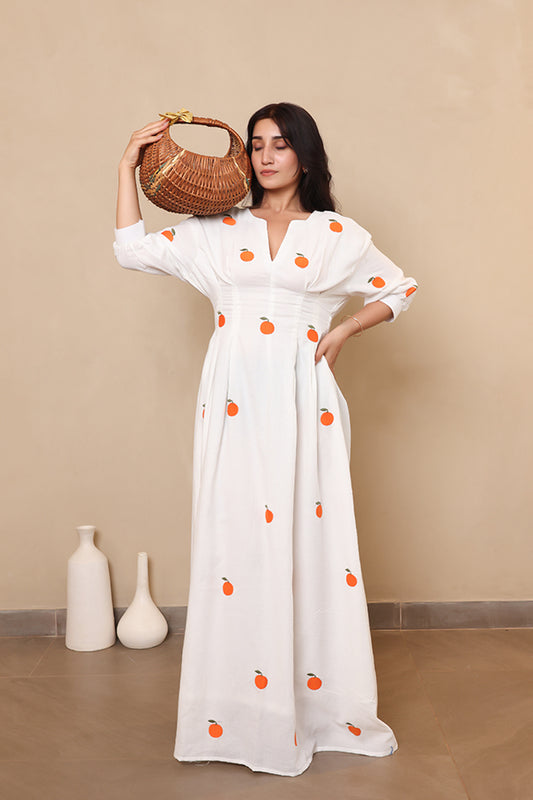 Clementine Embroidered Maxi