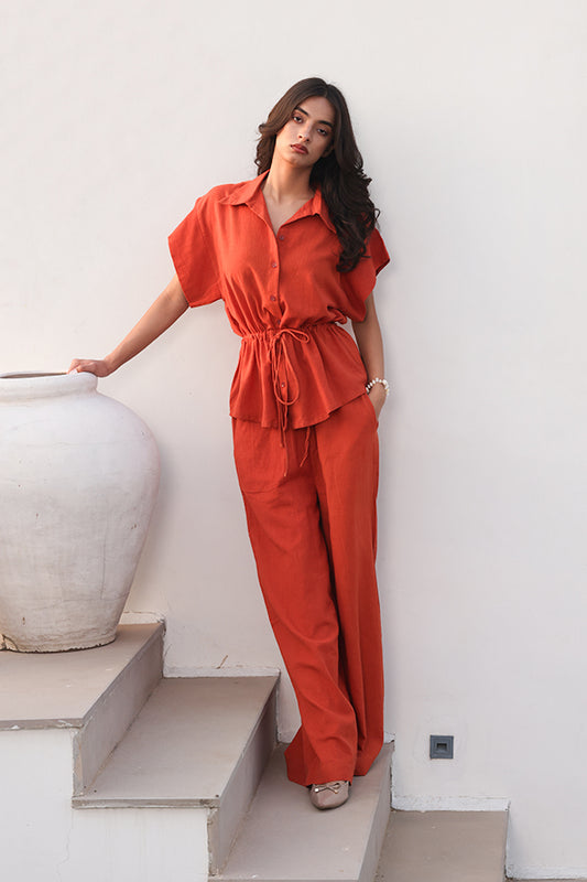 Terracotta Drawstring Co-ord