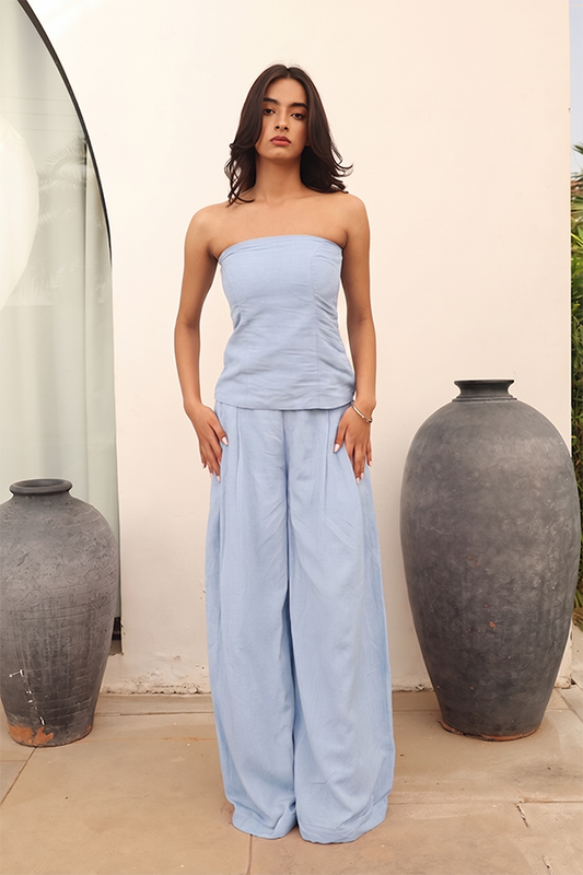Powder Blue Tube Top & Pants